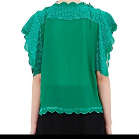 EUC Isabel Marant Étoile Flutter Sleeve Blouse - Picture 9 of 9